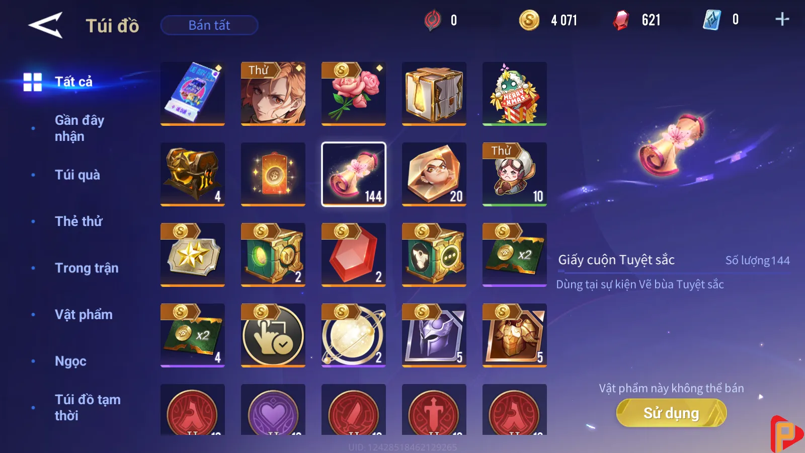 Acc Reg 140 Giấy Tuyệt Sắc