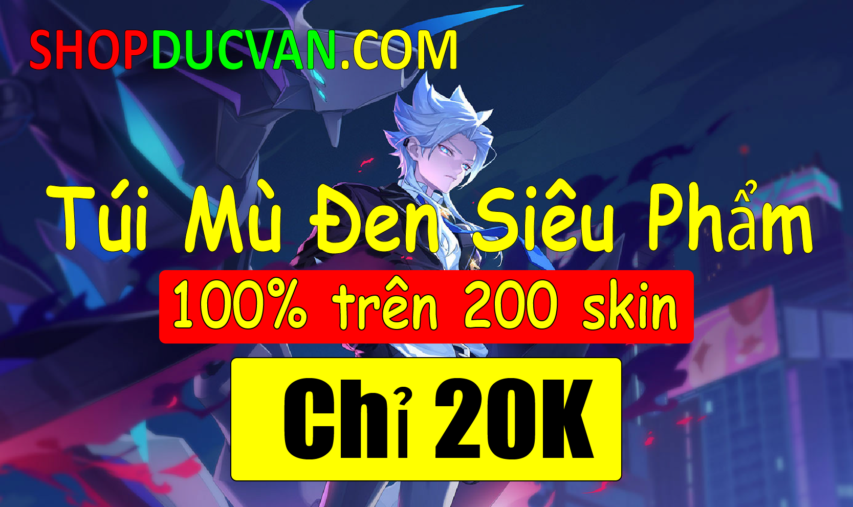 TÚI MÙ ĐEN 100% ACC VIP