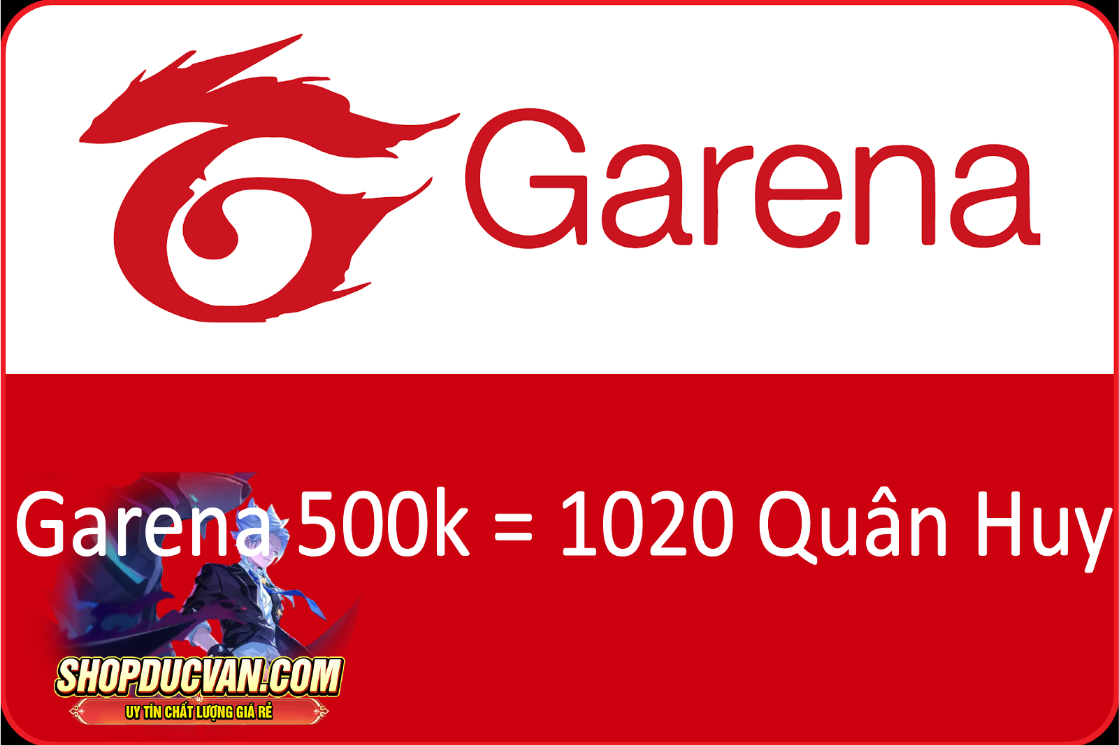 Thẻ Garena 490k