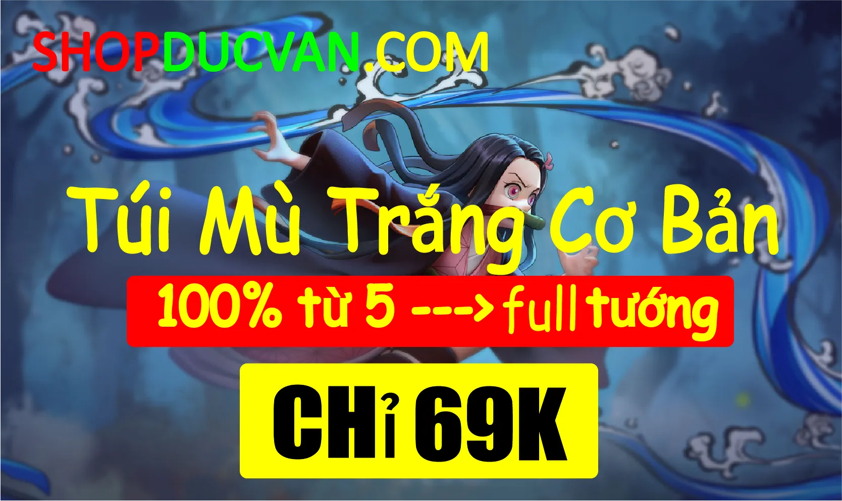 TÚI MÙ TRẮNG CƠ BẢN